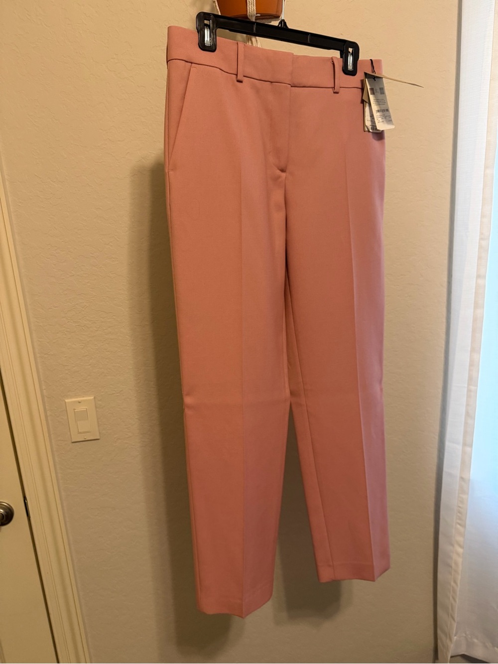 Burberry Women's Straight-Leg Pants in Dusty Pink